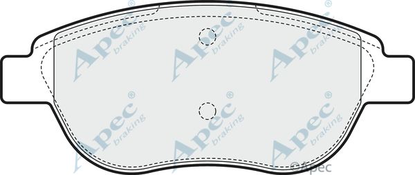 APEC BRAKING Комплект тормозных колодок, дисковый тормоз PAD1548